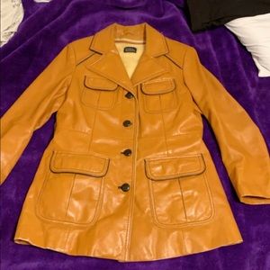 Fun and funky warm Faux leather jacket